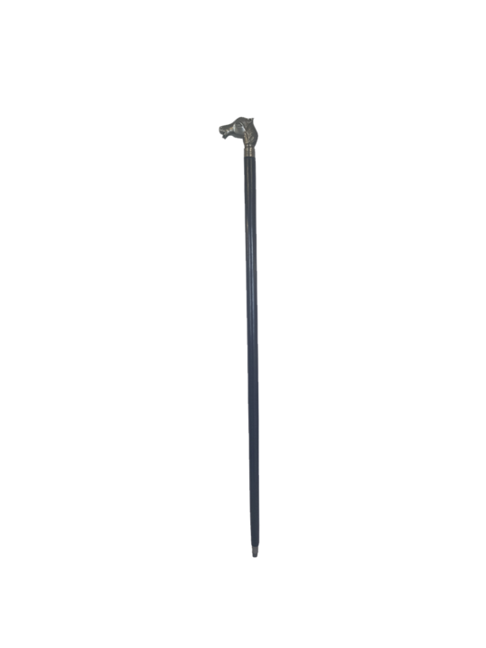 BRASS/WOODEN WALKING STICK HORSE