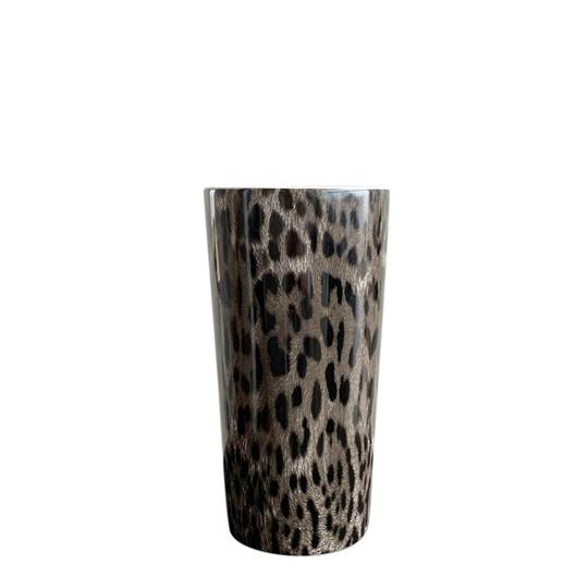 *VASE W/ LEOPARD PATTERN
