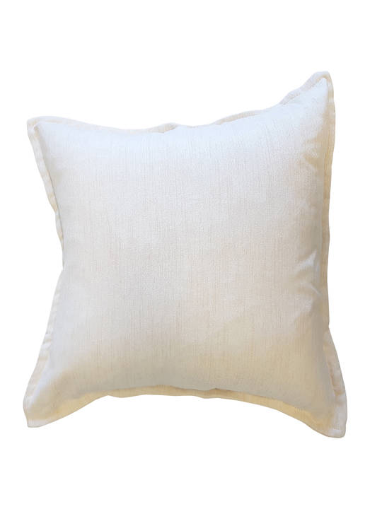 CUSHION COVER PLAIN CREAM DOUBLE SIDED WITH A 2CM FLANGE