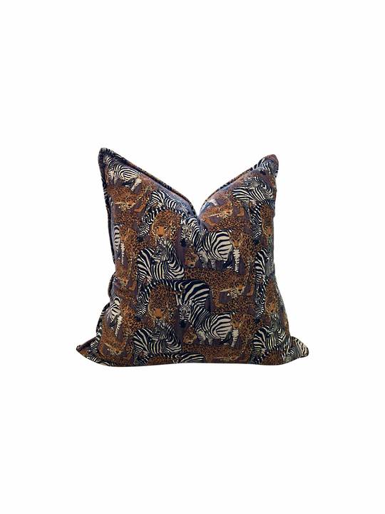 WILD ZEBRA & CHEETA CUSHION COVER