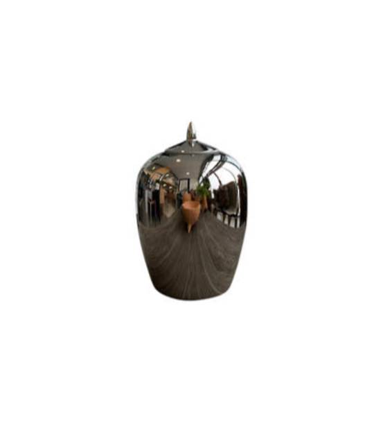 POT WITH LID SILVER SMALL