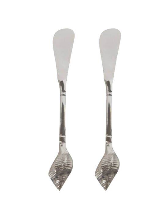 STAINLESS STEEL SHELL SPREADERS SET OF 2