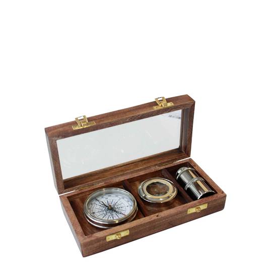 SET/3 MAGNIFIER, COMPASS & TELESCOPE