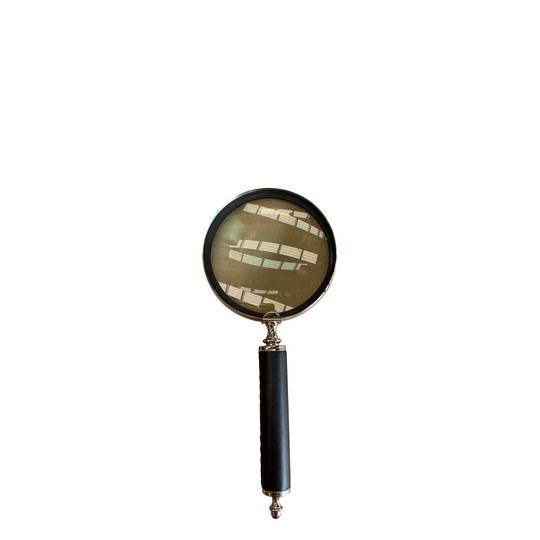 LARGE LEATHER HANDLE MAGNIFIER