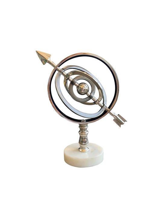 ARMILLARY ON MARBLE BASE