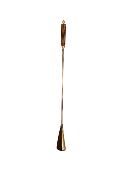 RIDGED RESIN HANDLE SHOE HORN