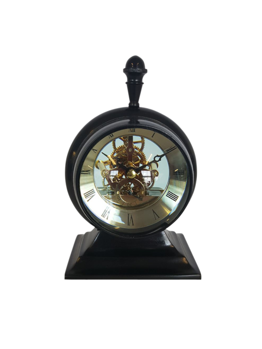 ALUMINUM SEE THRU CLOCK BRONZE FINISH