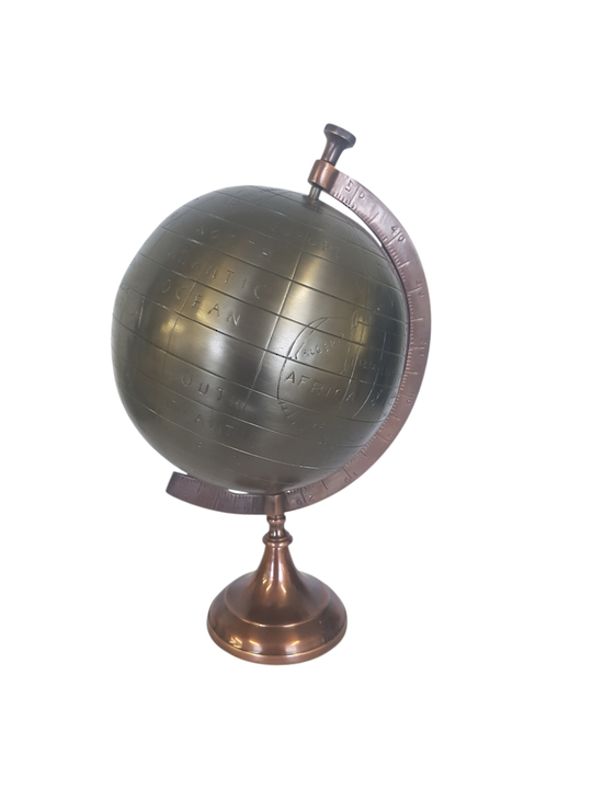 ALUM/STEEL GLOBE ON BASE