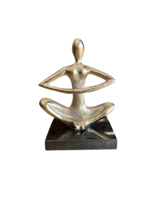 EASY SITTING YOGA POSE STATUE