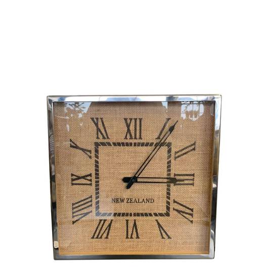 NEW ZEALAND JUTE DETAIL WALL CLOCK