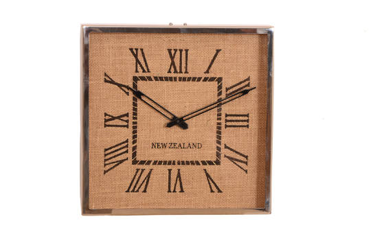 NEW ZEALAND JUTE DETAIL WALL CLOCK