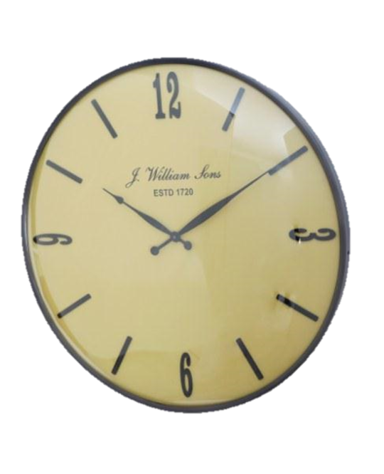 DOME GLASS WALL CLOCK