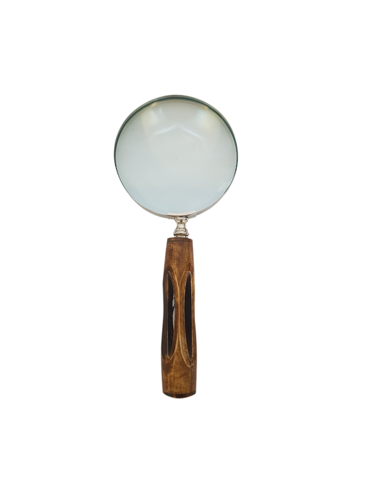 BRASS MAGNIFIER HORN VARIEGATED COL HANDLE
