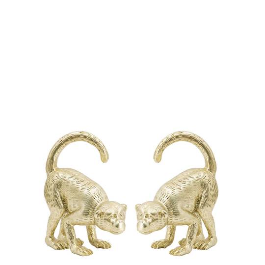 MONKEY BOOKENDS GOLD