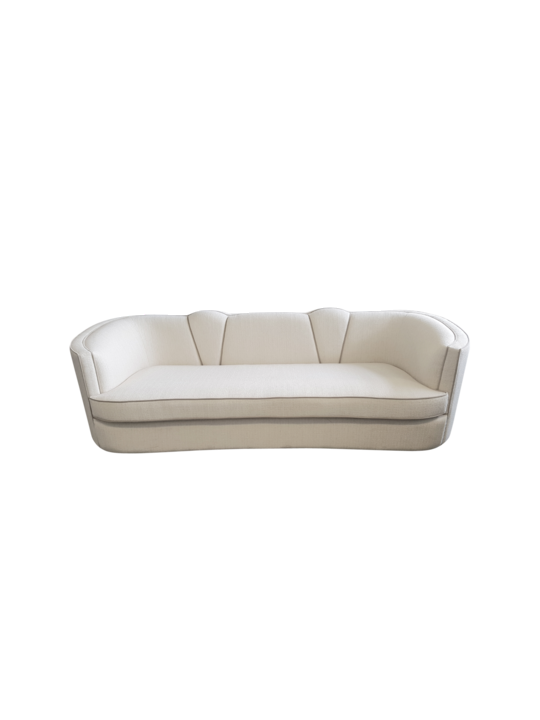 *CONTESSA OVAL SOFA WITH CONTRAST PIPING