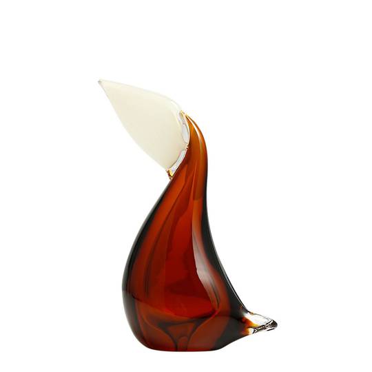 COLOURED GLASS PELICAN LARGE