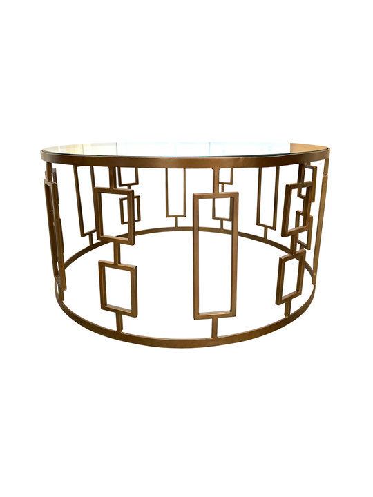 THE GATSBY ANTIQUE BRASS COFFEE TABLE