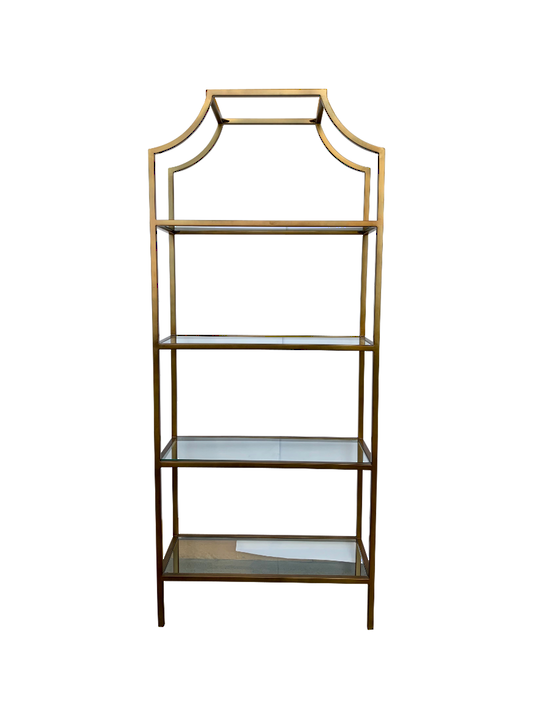 THE GATSBY BOOK SHELF LIGHT BRASS