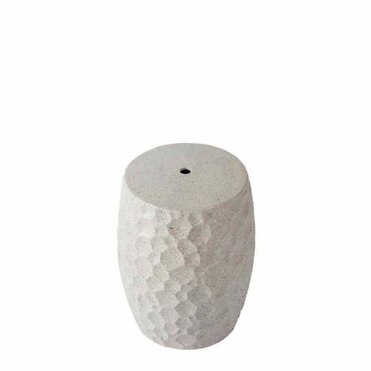 CERAMIC STOOL WITH CRATER DETAIL