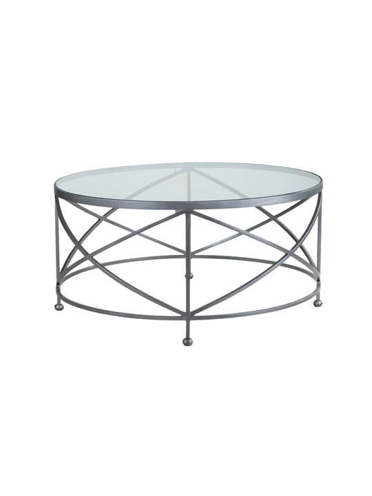 CHICAGO COFFEE TABLE SILVER CROSS BASE