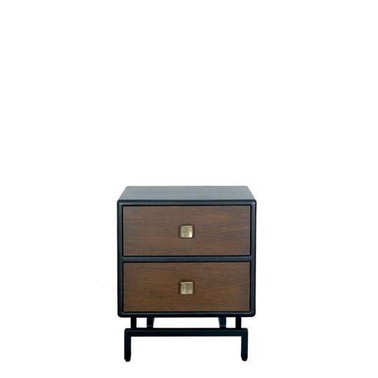 NY 2 DRAWER BEDSIDE TABLE