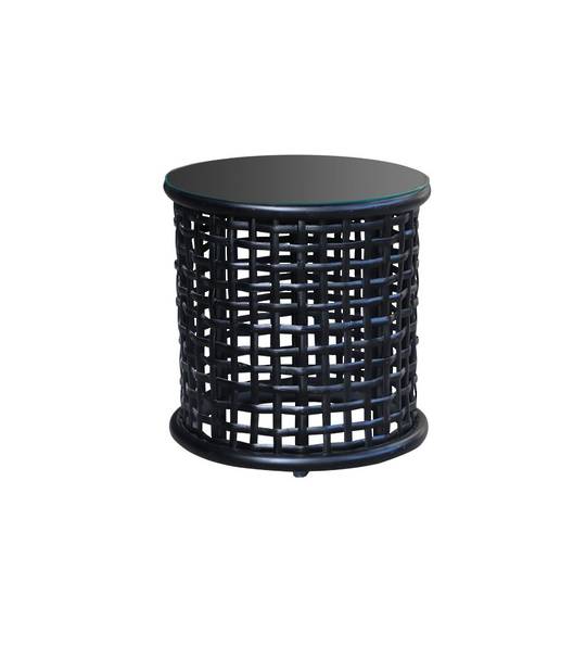LONG ISLAND SIDE TABLE WITH RATTAN