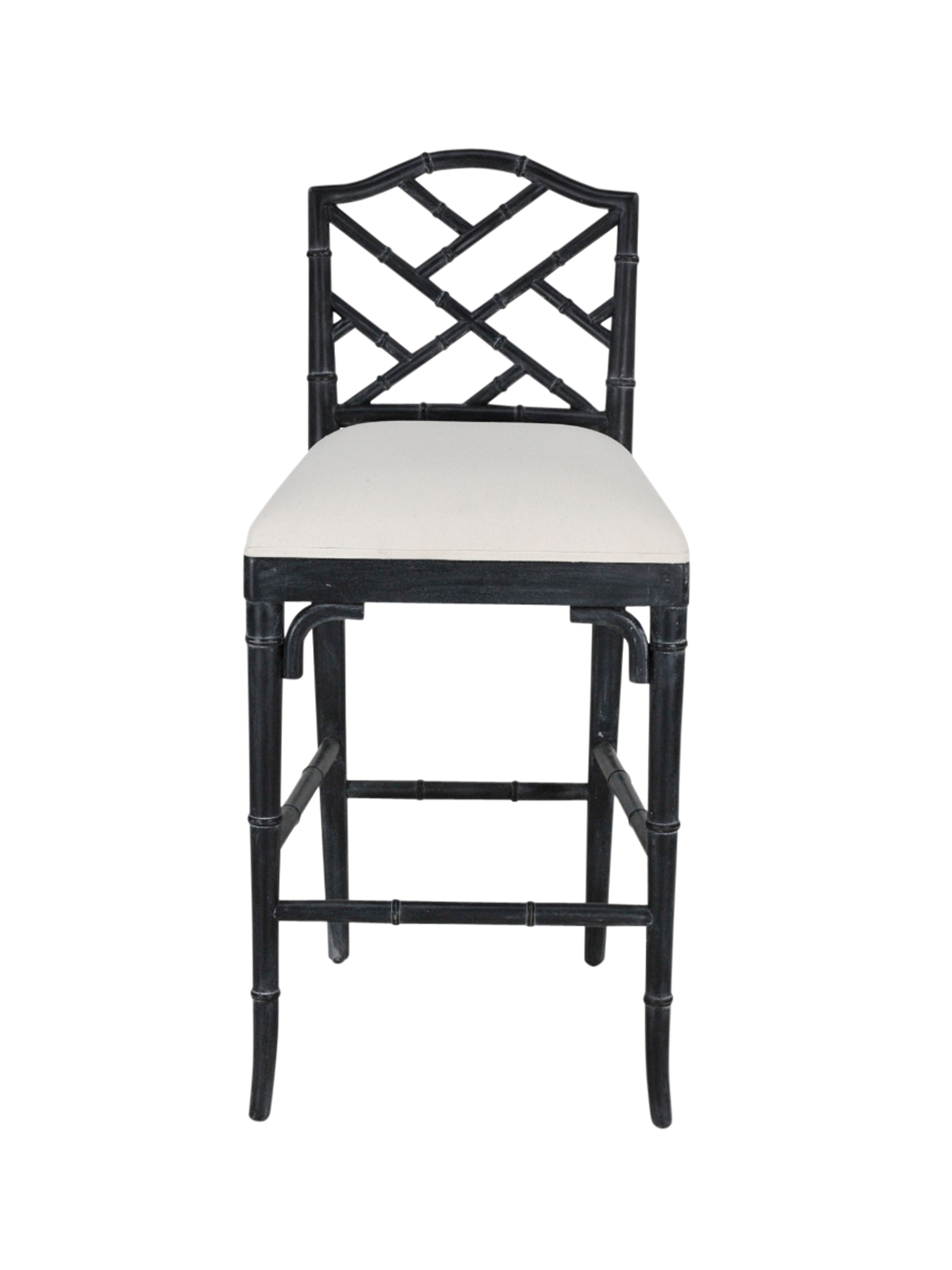 CHINOISE BAR STOOL GRAPHITE BLACK