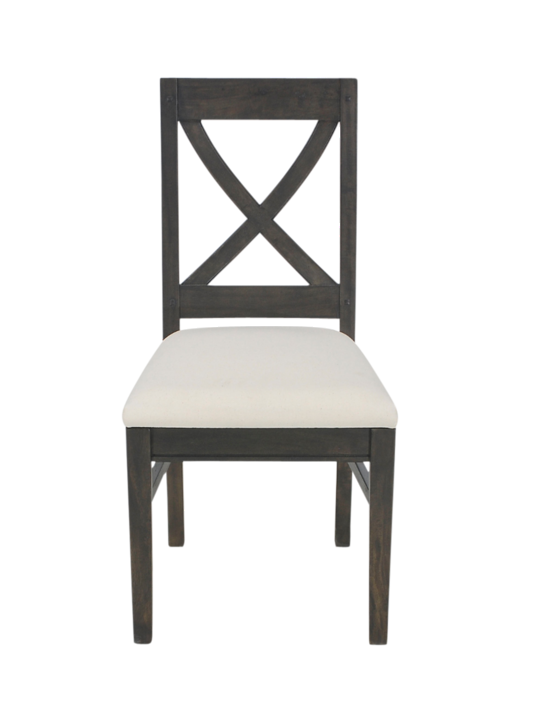 SINGLE CROSS BACK CHAIR MANGO BROWN