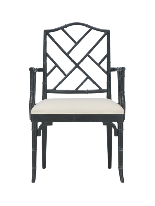 CHINOISE ARM CHAIR GRAPHITE BLACK