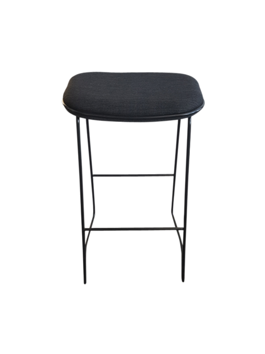 *ROMI BARSTOOL UPHOLSTERED SEAT METAL FRAME