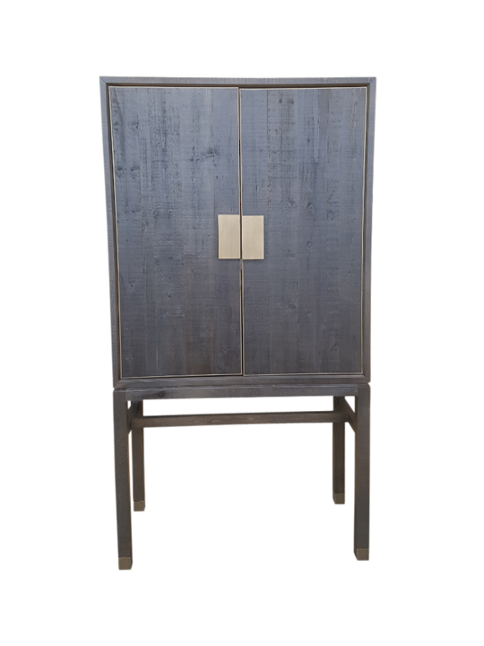 *OLD FIR & BRASS CABINET