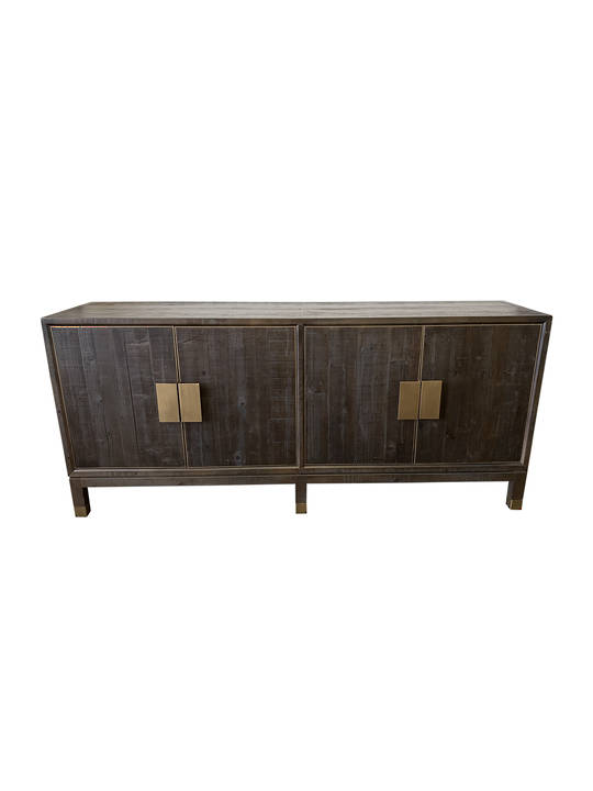 *OLD FIR & BRASS SIDEBOARD
