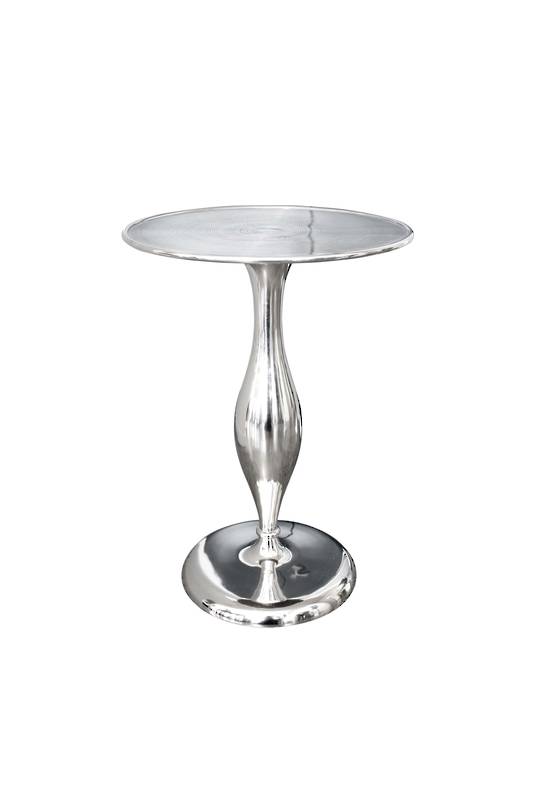 ALUM ROUND SIDE TABLE