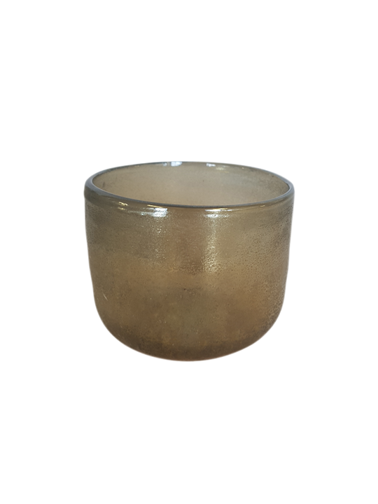 AMBER LUSTRE GLASS 8CM - MIN 6