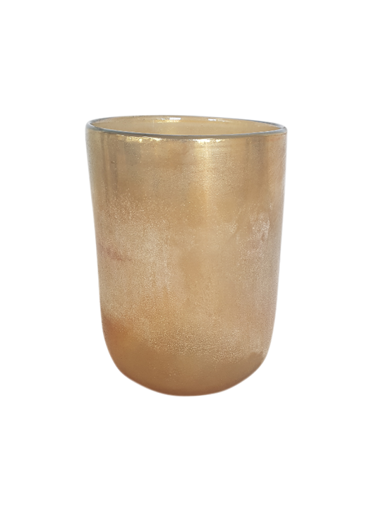 AMBER LUSTRE GLASS 22CM - MIN 2