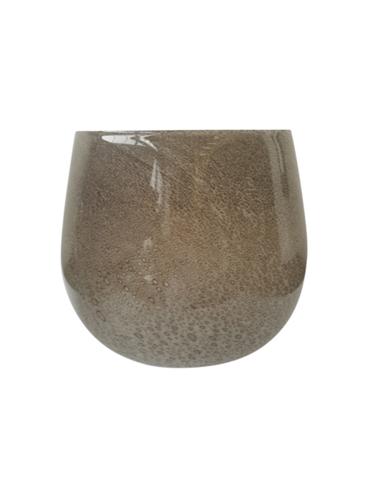 LAVA BUBBLE GLASS TAUPE SMALL 20CM - MIN 2