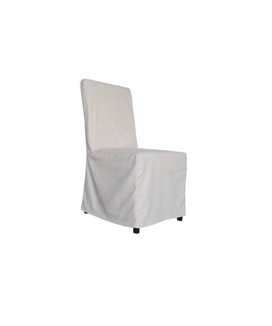 LINEN SLIP COVER CHAIR OFF WHITE