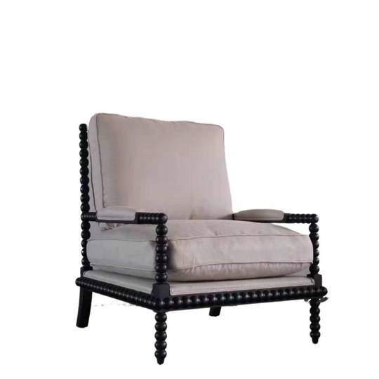 SPINDLE CHAIR BLACK & WHITE