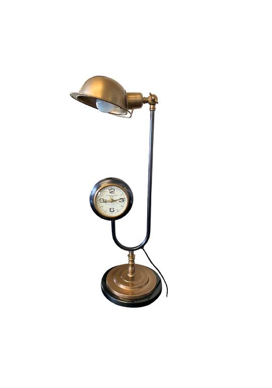 TABLE LAMP WITH CLOCK