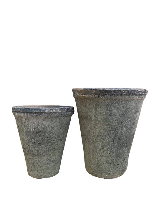 ANTIQUED REDSTONE/BLACKSTONE LONG TOM SET 2