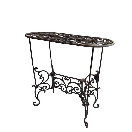SCROLL CONSOLE OVAL TOP