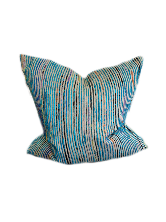 *PILLOW LOLOI P0242 BLUE/MULTI - COVER ONLY
