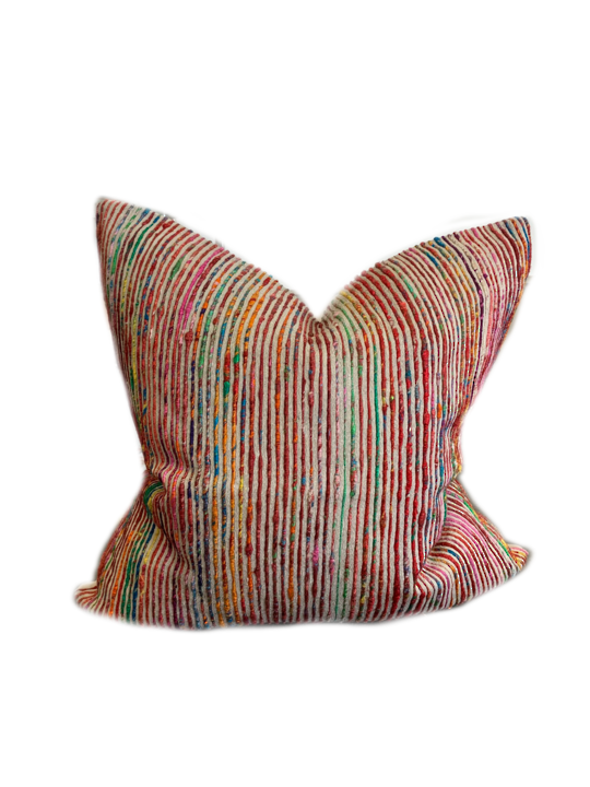 *PILLOW LOLOI P0242 RED/MULTI - COVER ONLY