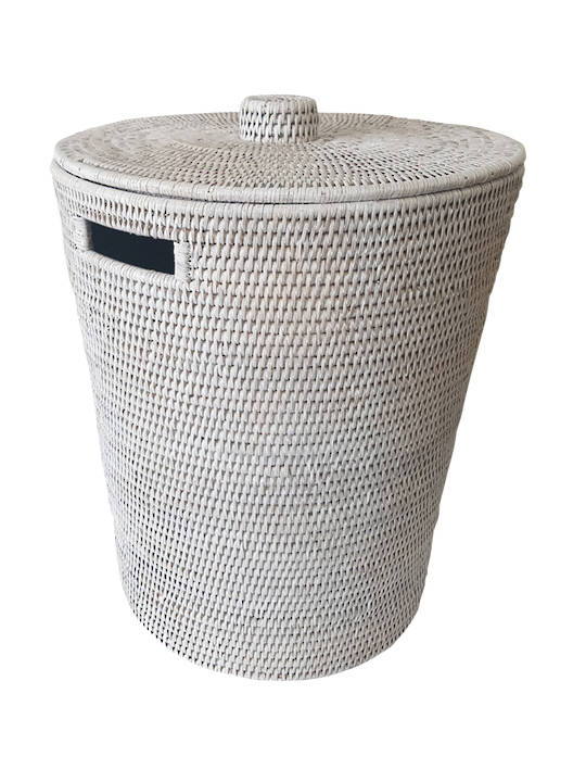ROUND LAUNDRY BASKET W/LID