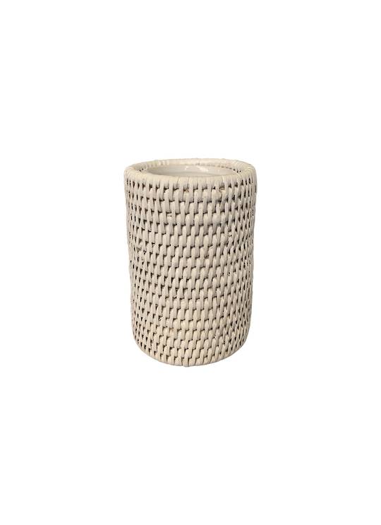 ROUND HOLDER RATTAN SLEEVE