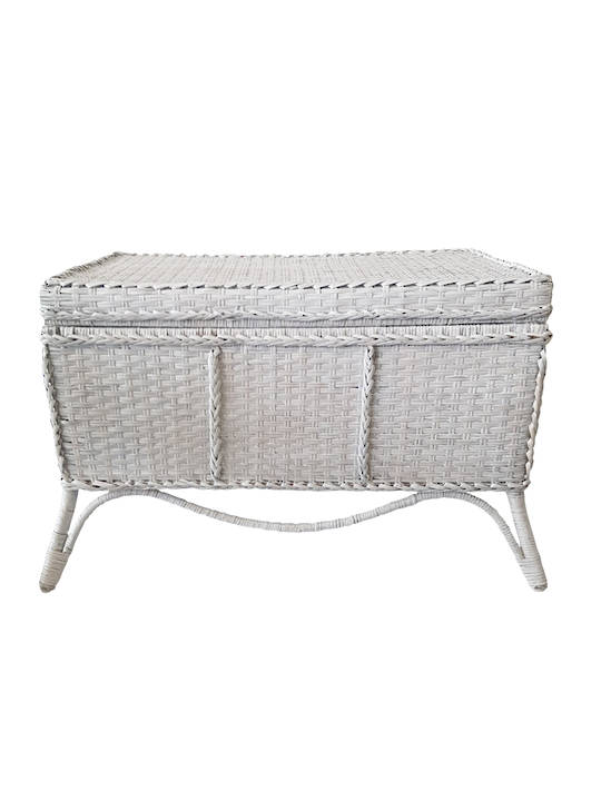 RATTAN COLONIAL STORAGE CHEST