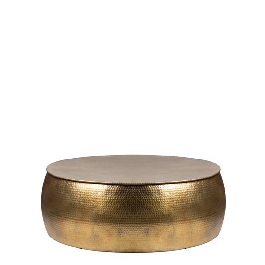 ALUMINIUM COFFEE TABLE BRASS ANTIQUE