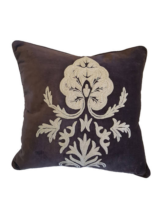 CUSHION COVER COFFEE & CARAMEL VELVET