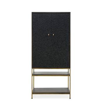 HEIRLOOM TALL BAR CABINET 2 DOOR TEXURED