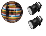 Mirrorball coloured with spots small 160x125